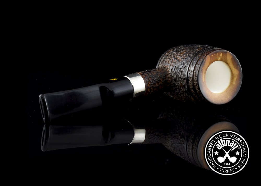 altinay-black-barrel-30098-tabakpfeife-meerschaum-silberband image 6