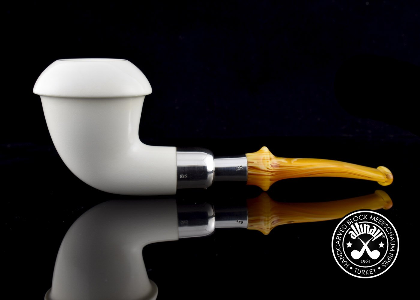 altinay-calabash-silver-spigot-meerschaumpfeife-natur-silber image 5