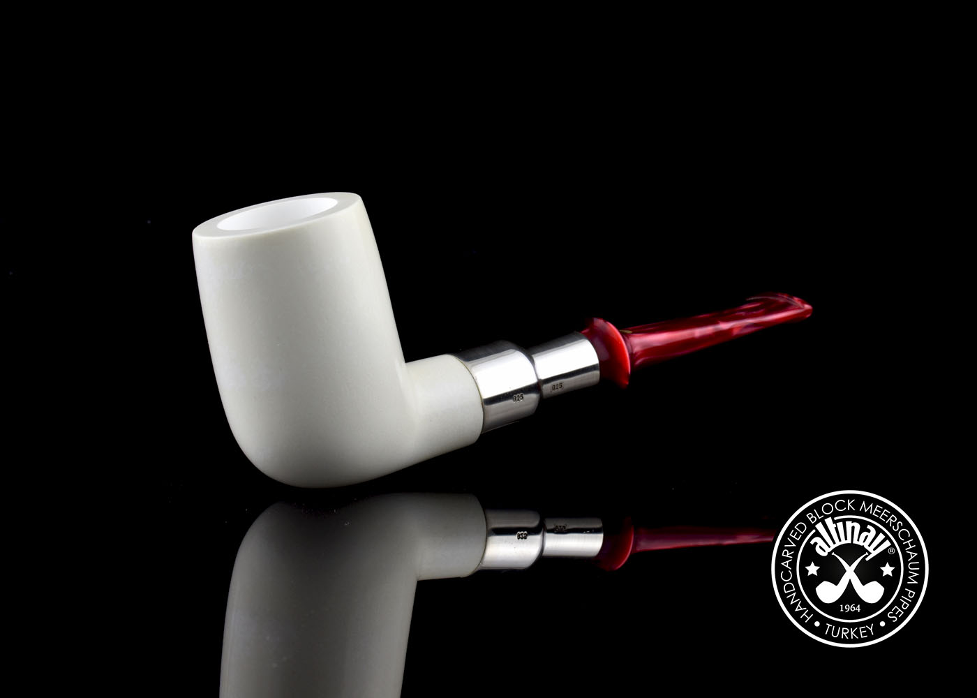 altinay-spigot-army-billiard-meerschaumpfeife-silber-spigot-4 image 1