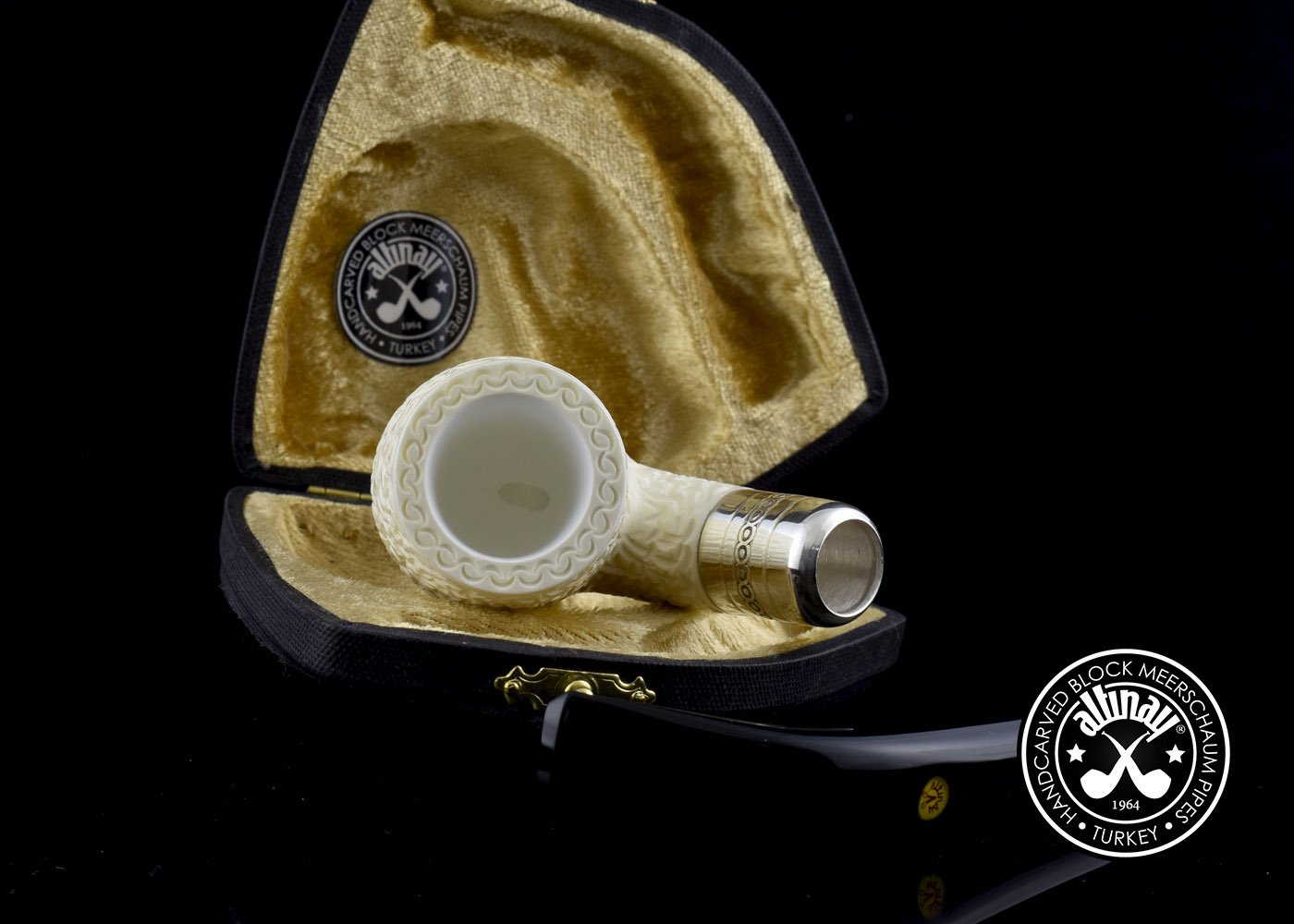 altinay-spigot-army-bent-billiard-tabakpfeife-meerschaum-gebogen image 3