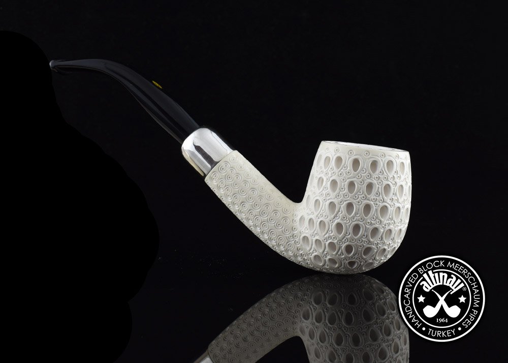 altinay-spigot-bent-billiard-silver-army-meerschaumpfeife image 4