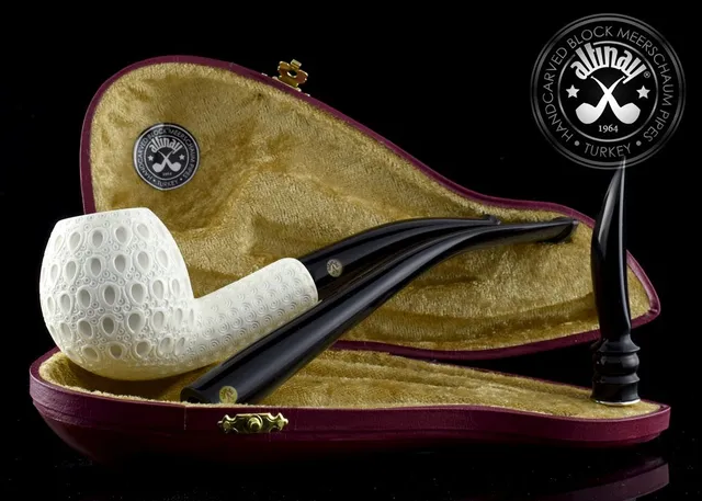 altinay-classic-bent-apple-meerschaumpfeife-set-mit-stopfer image 1