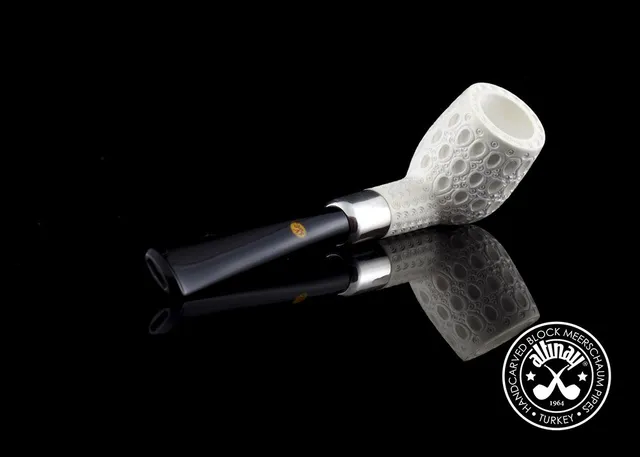 altinay-spigot-army-billard-meerschaumpfeife-silber-tabakpfeife image 1