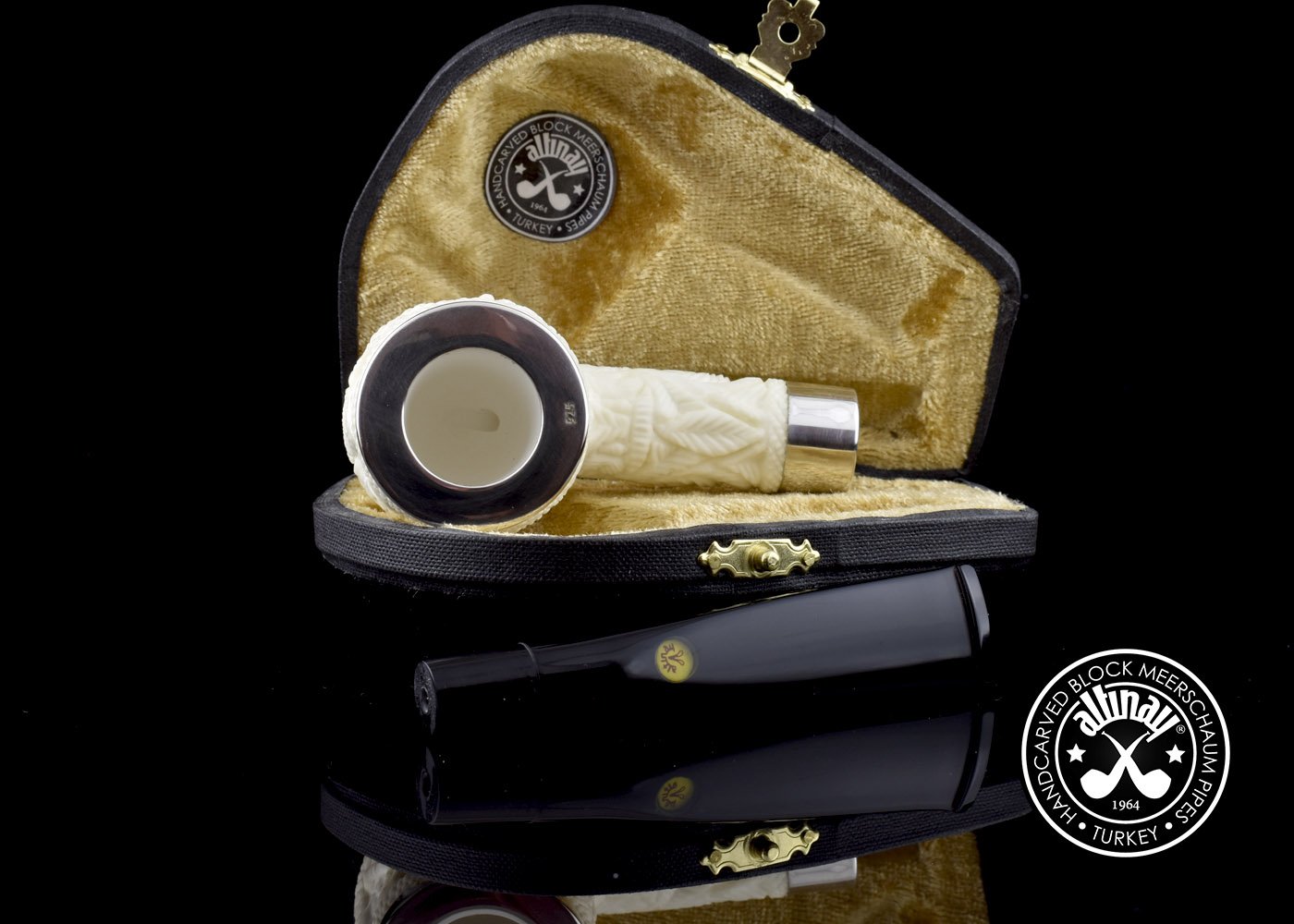 altinay-eagle-s-claw-billiard-meerschaumpfeife-adler-silber image 7