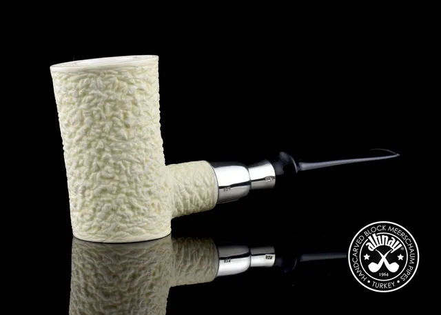 altinay-spigot-poker-meerschaumpfeife-silberring image 1