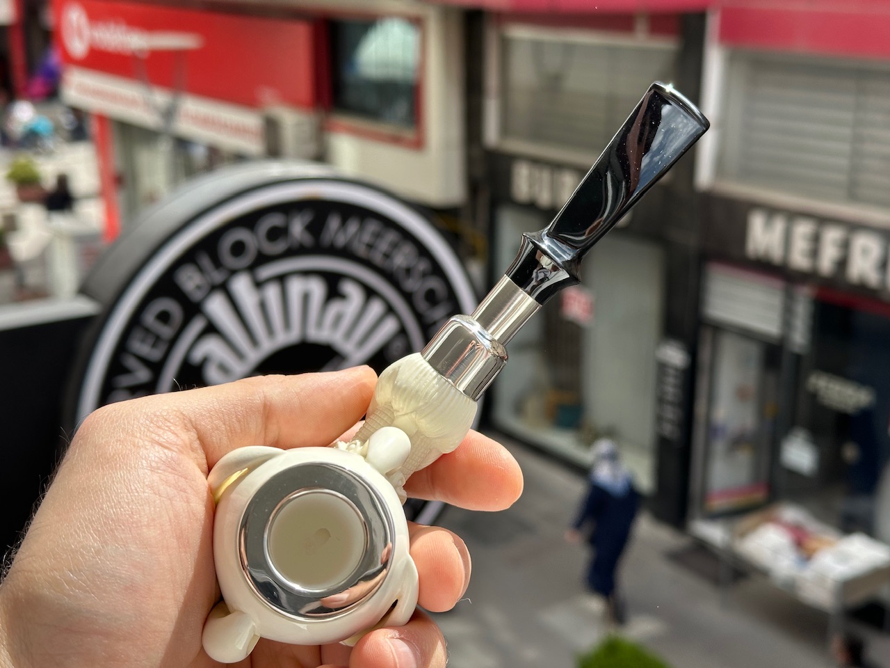 altinay-eagle-s-claw-top-silver-claw-spigot-meerschaumpfeife-silber image 7