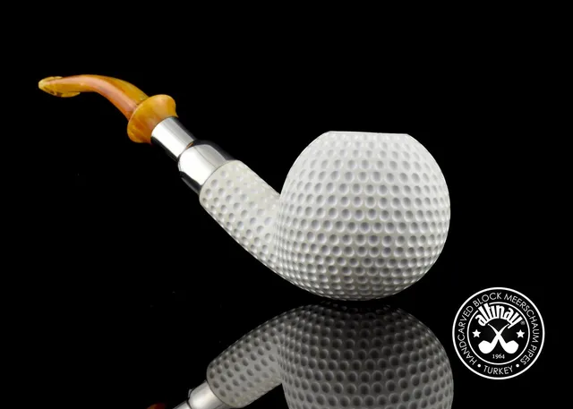 altinay-spigot-golf-silber-spigot-meerschaumpfeife-glatt image 1