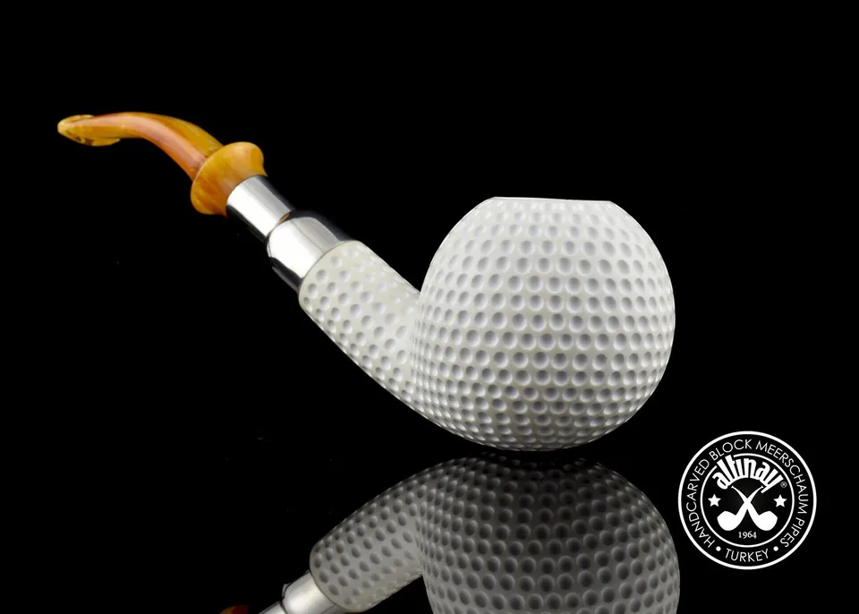 altinay-spigot-golf-silber-spigot-meerschaumpfeife-glatt image 1