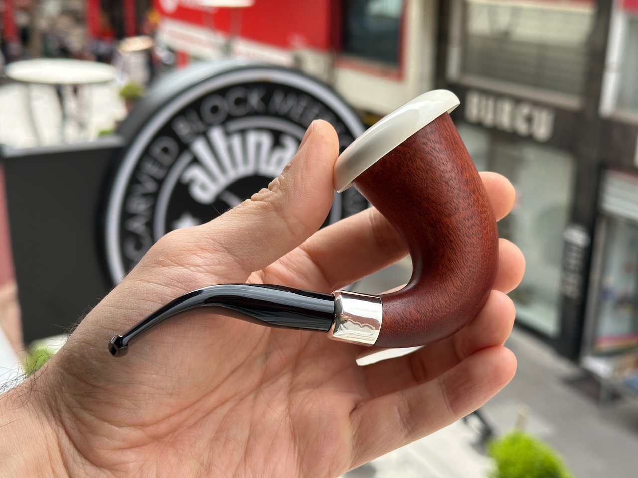 altinay-calabash-silver-army-meerschaumpfeife-silber image 3