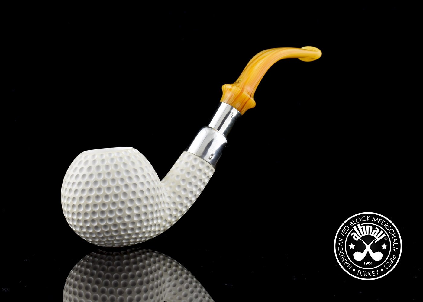 altinay-spigot-golf-33708-meerschaumpfeife-silbermontur image 3