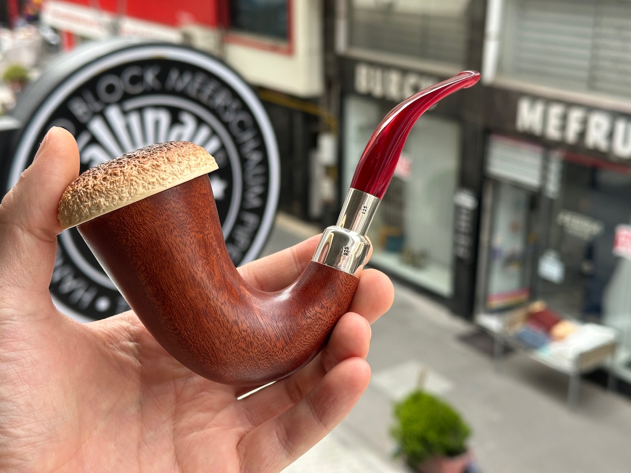 altinay-calabash-meerschaumpfeife-silver-spigot-tabakpfeife image 2