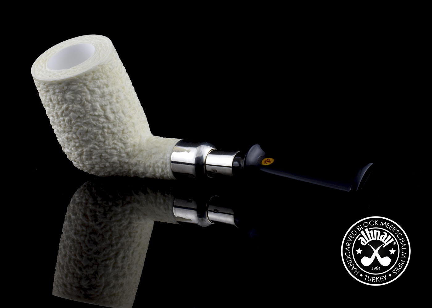 altinay-spigot-billiard-meerschaumpfeife-silber image 4