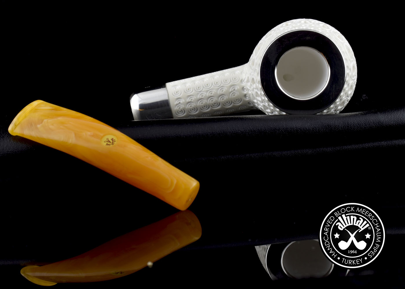 altinay-army-bent-apple-meerschaumpfeife-silber-gebogen image 5