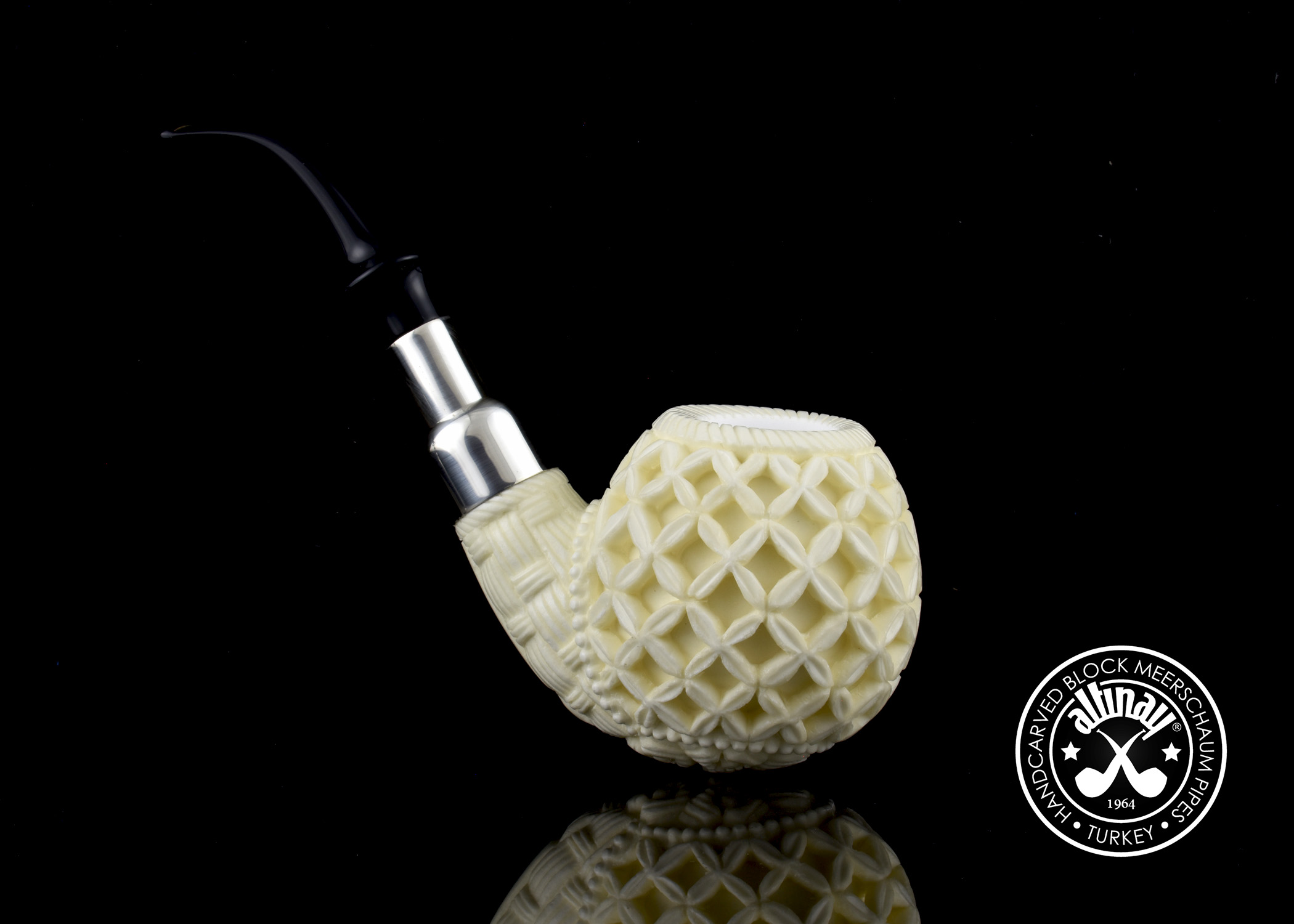 altinay-spigot-apple-meerschaumpfeife-silber-apfelform-2 image 3