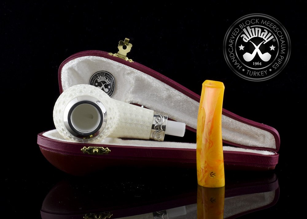 altinay-classic-brandy-meerschaumpfeife-silber-quarter-bent image 7