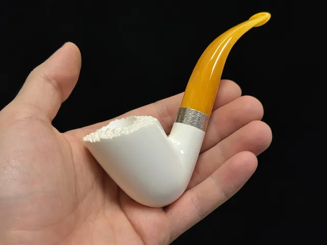 altinay-classic-dublin-meerschaumpfeife-mit-silberband image 1