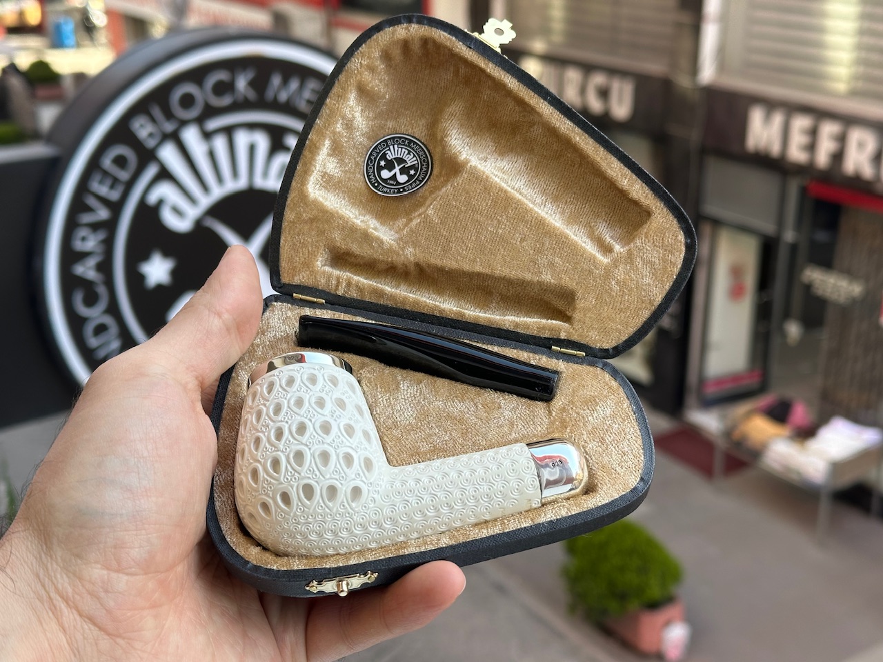 altinay-spigot-top-silver-billiard-army-meerschaumpfeife image 8