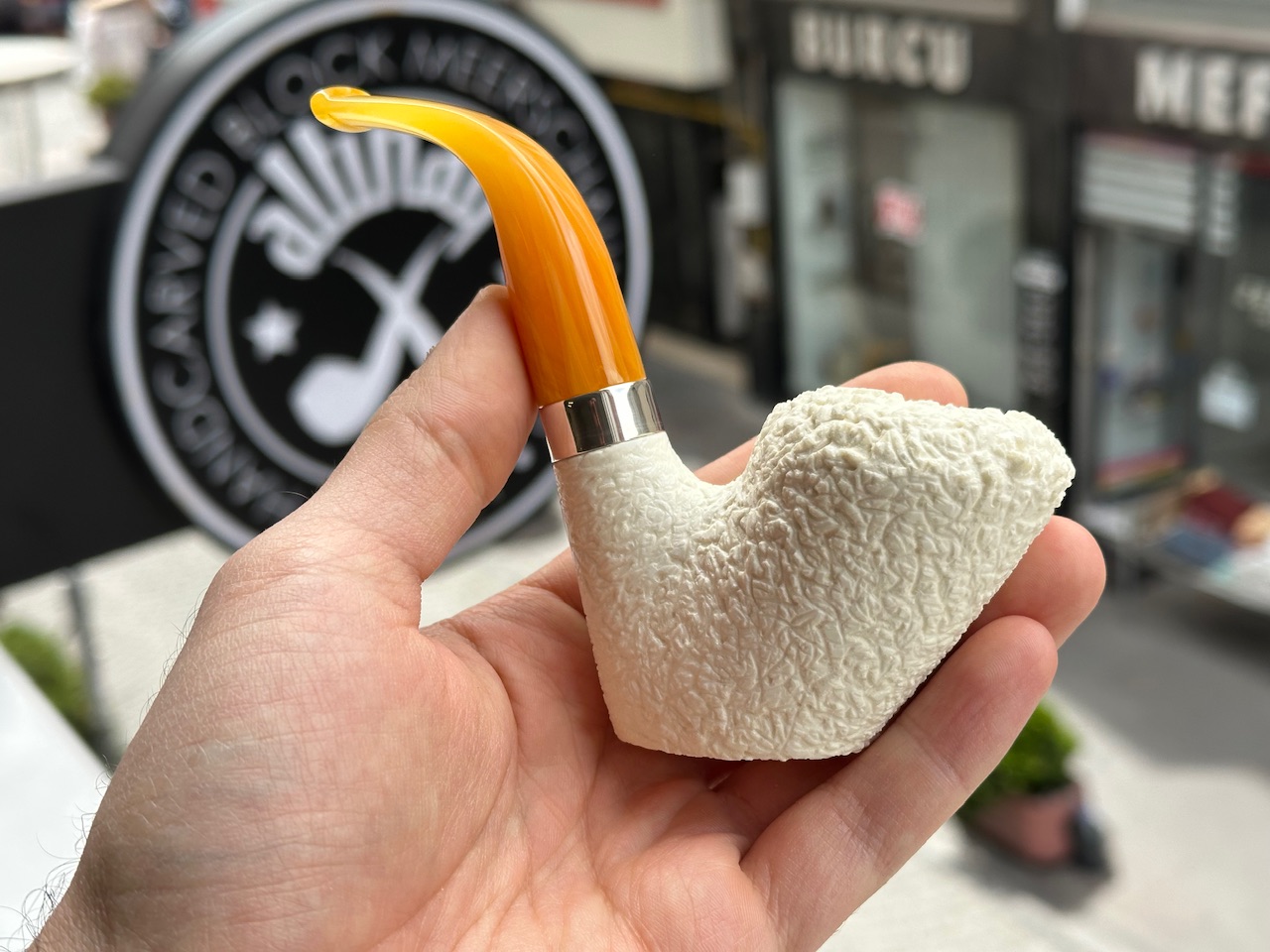 altinay-classic-sitter-meerschaumpfeife-silberband image 4
