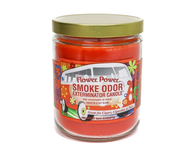 smoke-odor-flower-power-duftkerze-13oz-blumen image 1