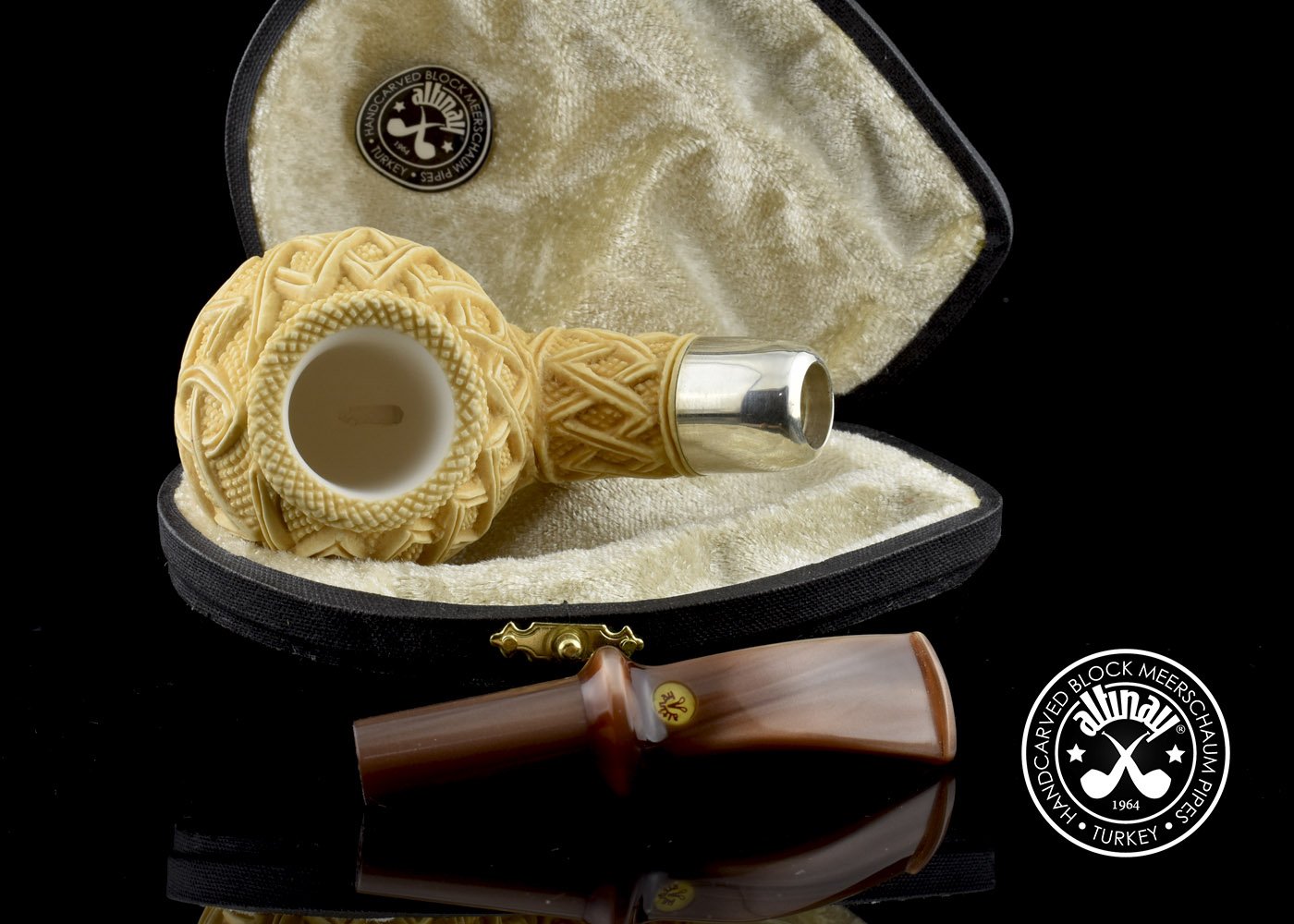 altinay-spigot-army-celtic-knot-apple-meerschaumpfeife image 7