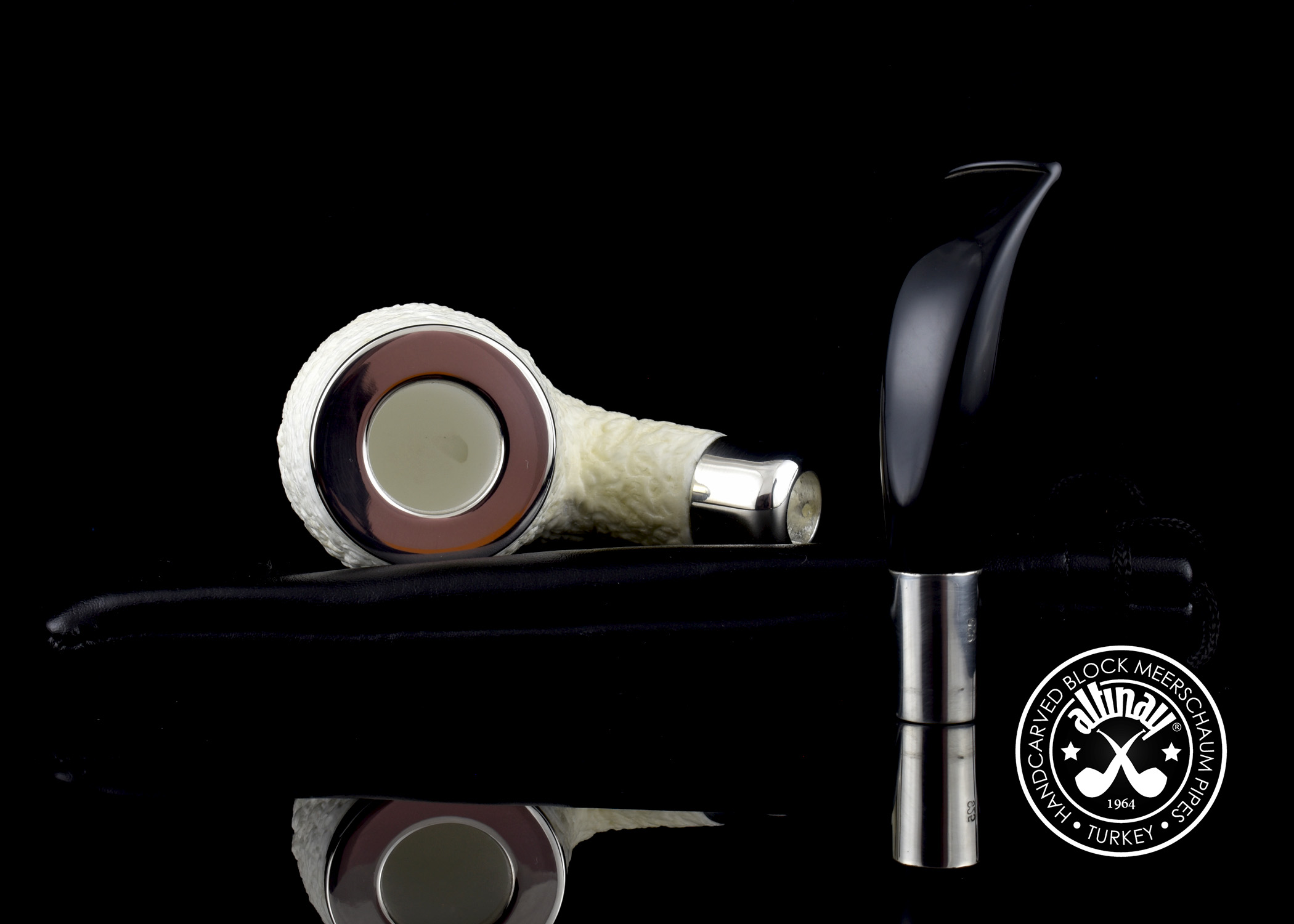 altinay-spigot-army-billiard-meerschaumpfeife-silber-7 image 5