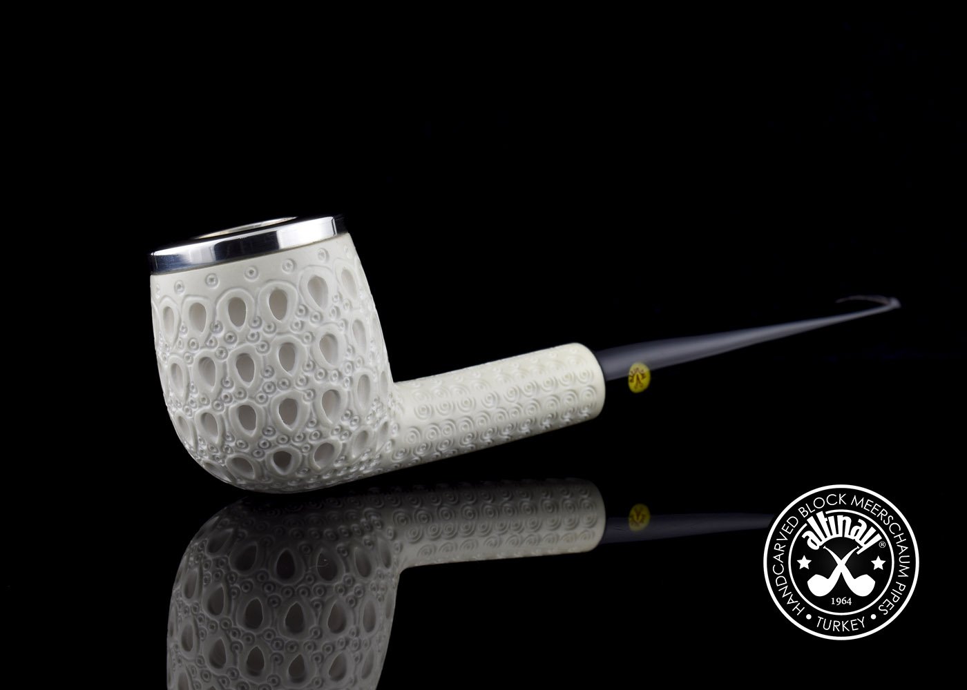 altinay-classic-top-silver-billard-meerschaumpfeife-glatt image 2