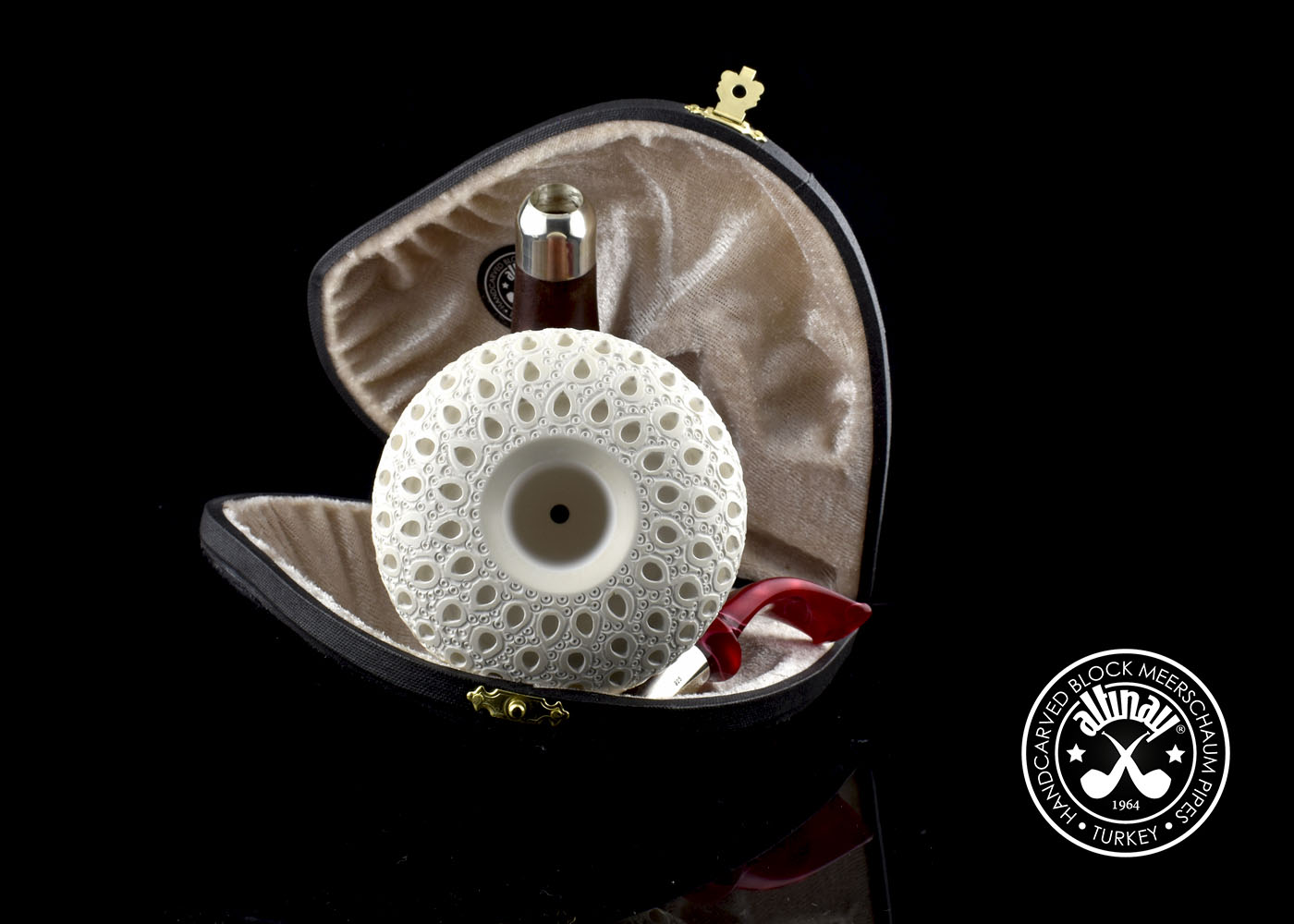 altinay-okoume-calabash-silver-spigot-meerschaumpfeife-large image 6