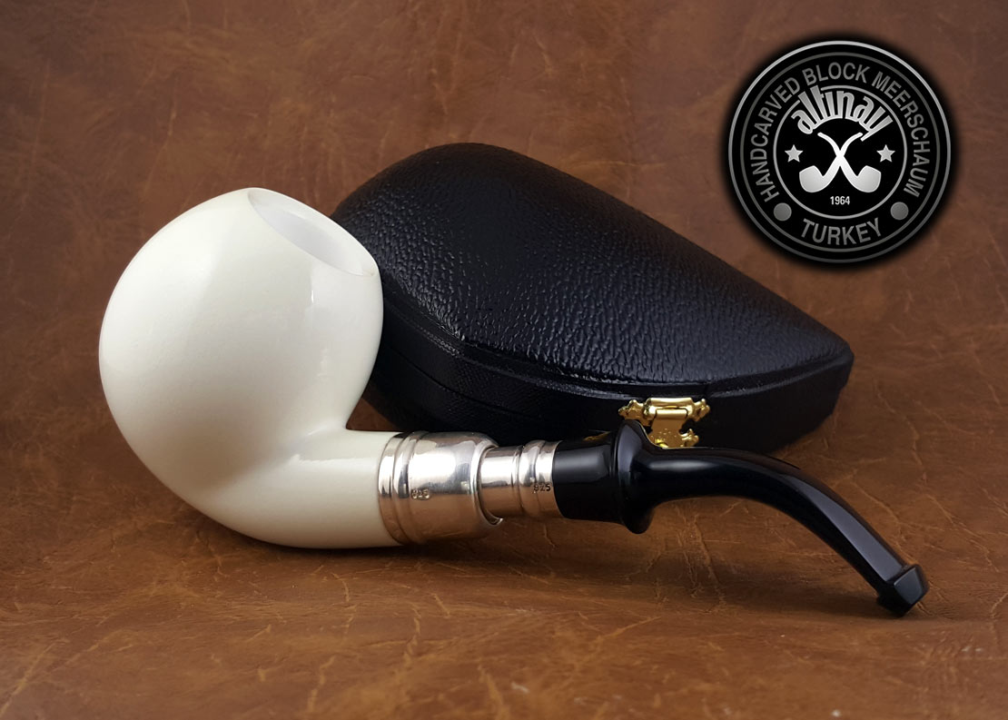 altinay-spigot-danske-meerschaumpfeife-silber image 1