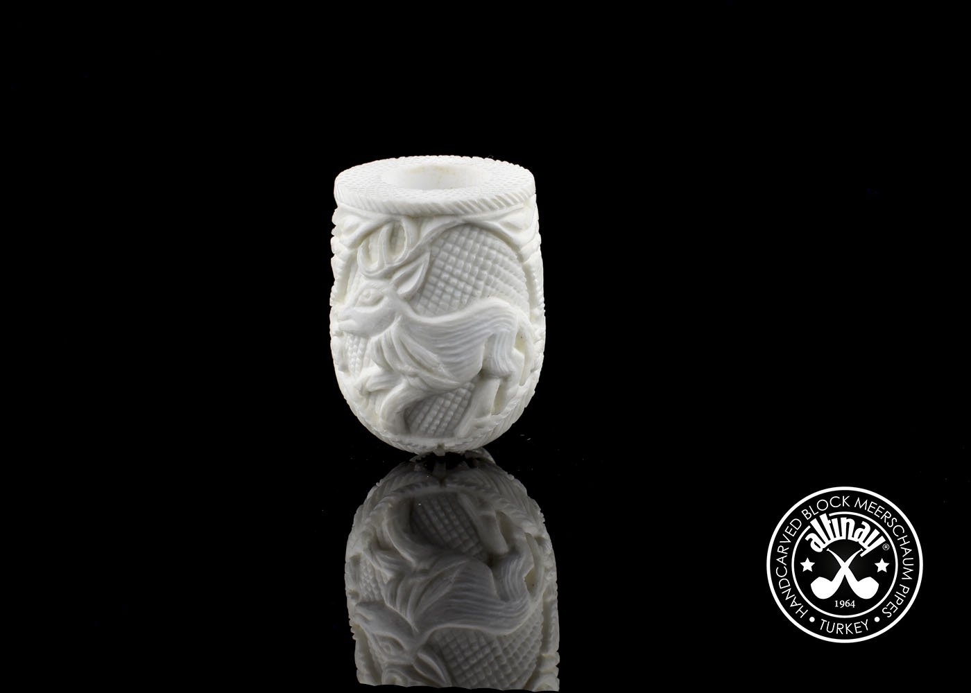 altinay-classic-billiard-meerschaumpfeife-hirschmotiv-natur image 6