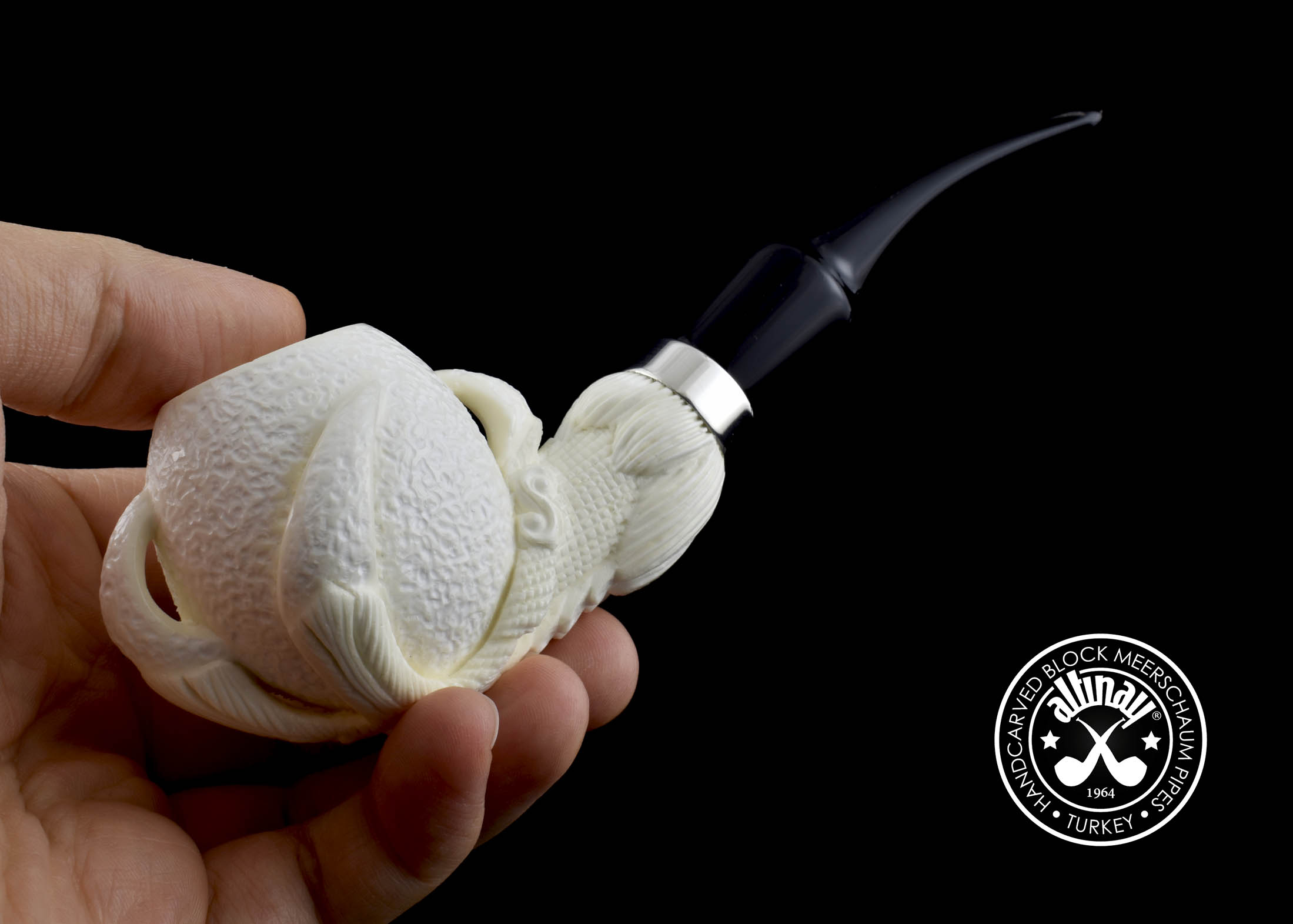 altinay-eagle-s-claw-claw-meerschaumpfeife-silberring image 4