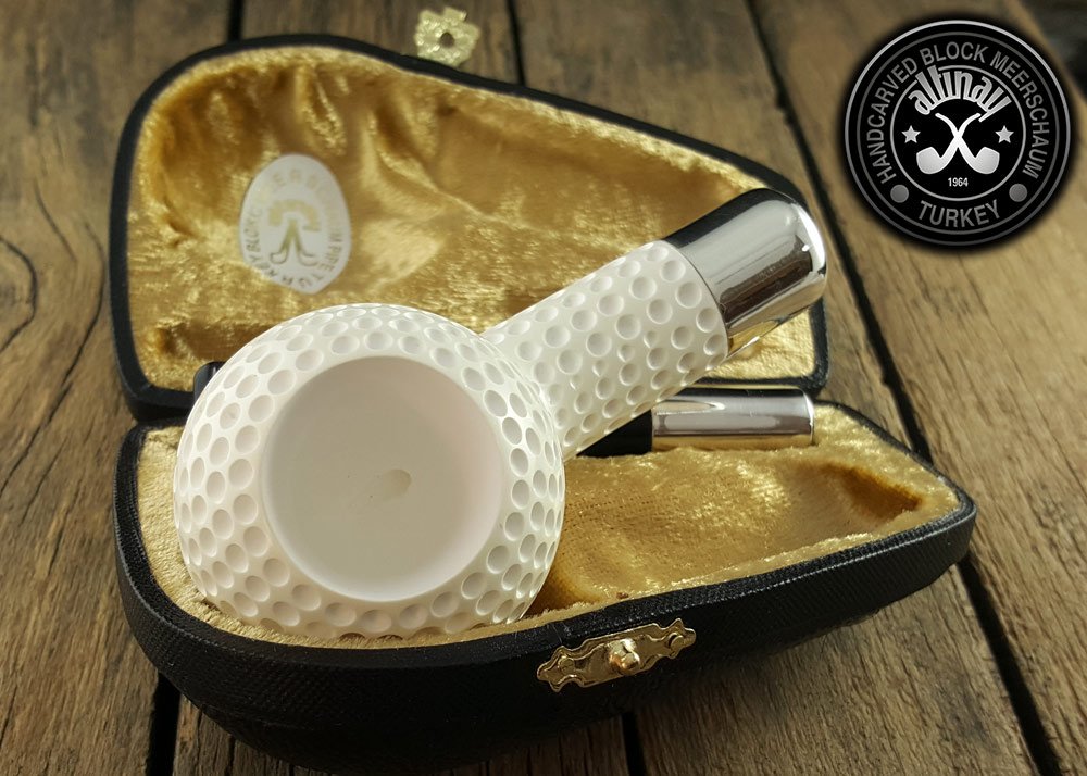 altinay-spigot-golf-silver-spigot-meerschaumpfeife-mit-etui image 7