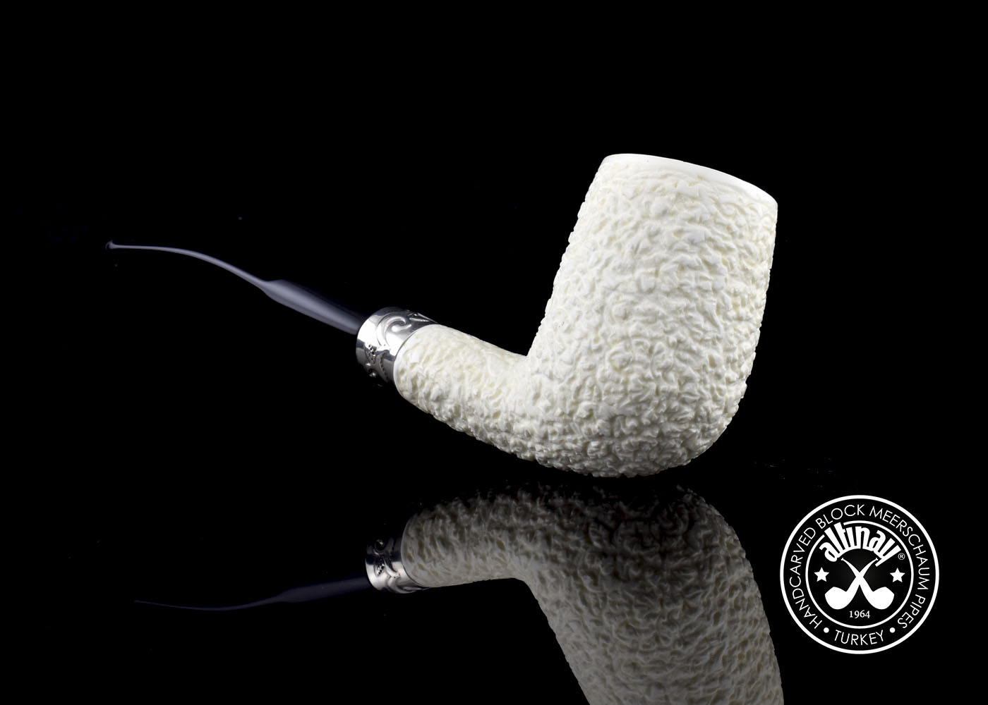 altinay-classic-billiard-meerschaumpfeife-silberband image 4