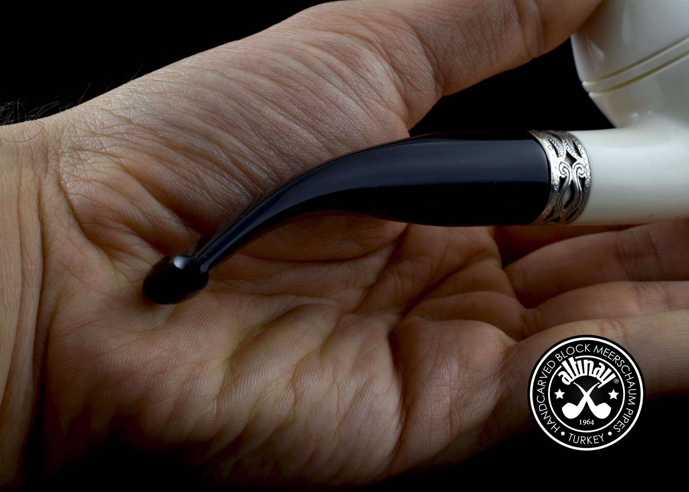 altinay-classic-rhodesian-meerschaumpfeife-silberring-3 image 7