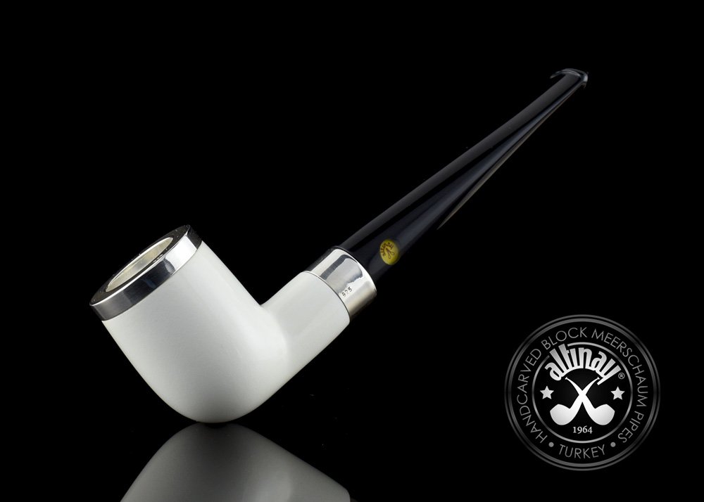 altinay-classic-billiard-meerschaumpfeife-silberband-kappe image 1