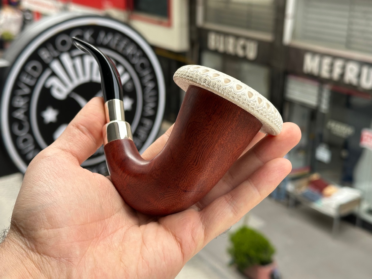 altinay-calabash-silver-spigot-meerschaumpfeife-natur image 4