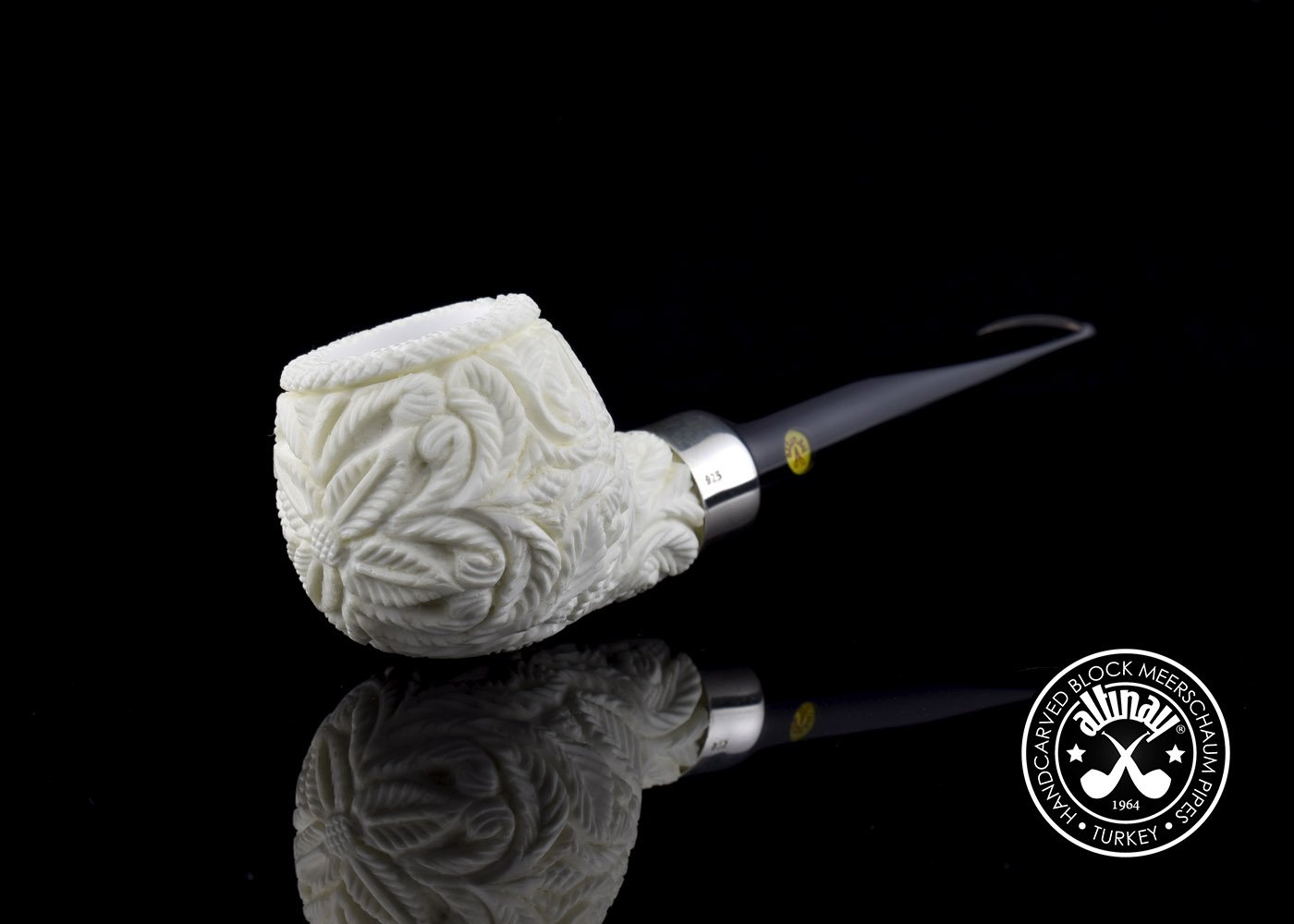 altinay-classic-tomato-meerschaumpfeife-mit-silberband image 3